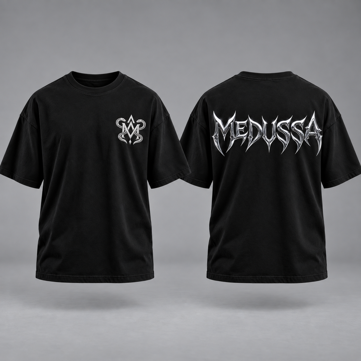 MEDUSSA CHROME | Playera Oversize Unisex 100% Algodón