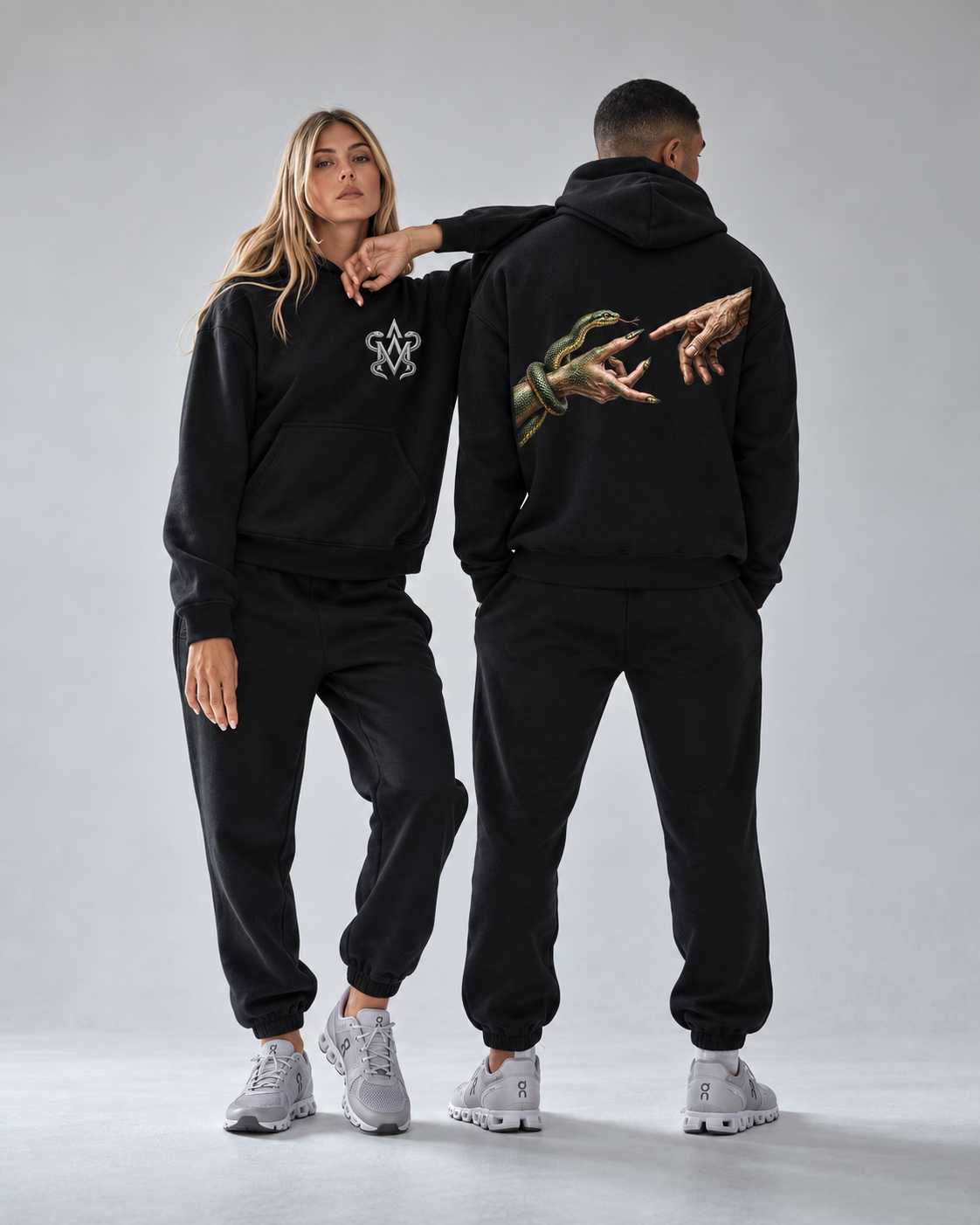 Hoodie Medussa Creation | Unisex Black Hoodie