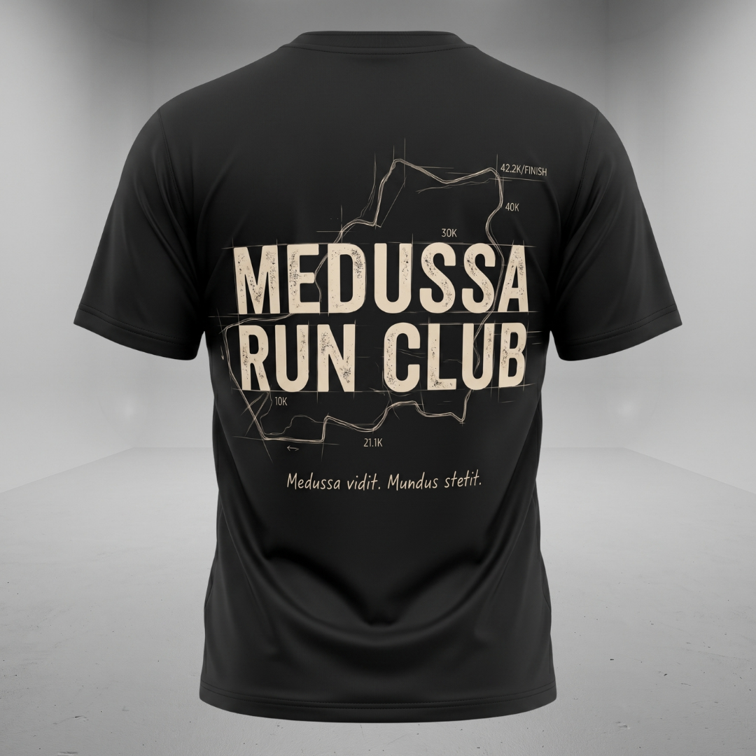 MEDUSSA RUN CLUB: EDICIÓN 42K | Playera Oversize Unisex | Lifestyle & Training Wear